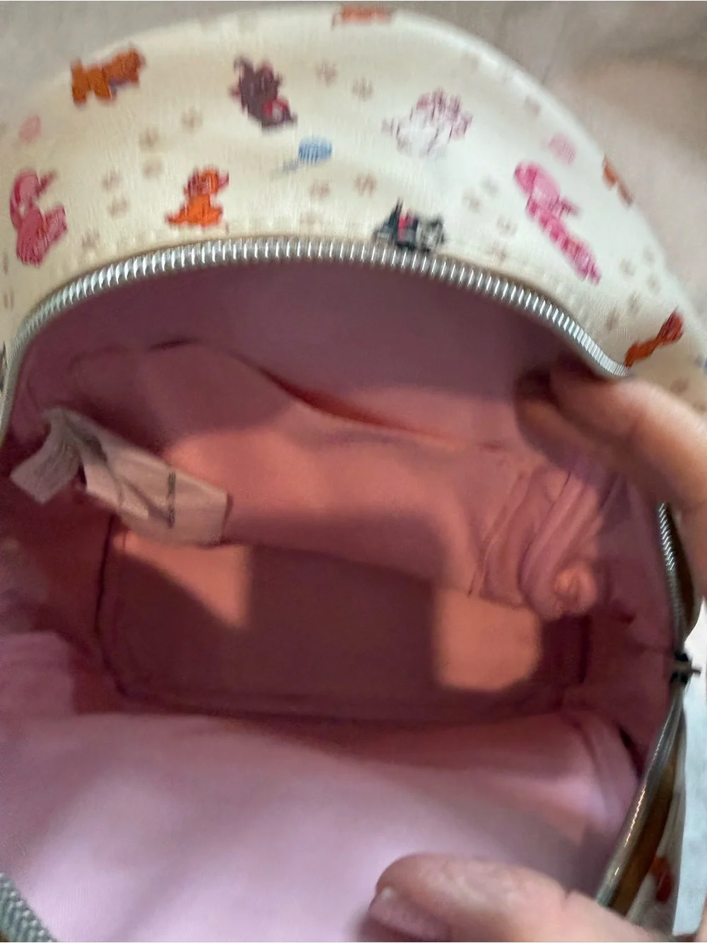 Disney backpack cream